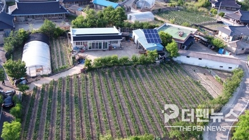 “고창군이 향토유산으로 지정한 ‘손화중 도소터’ 전경.”