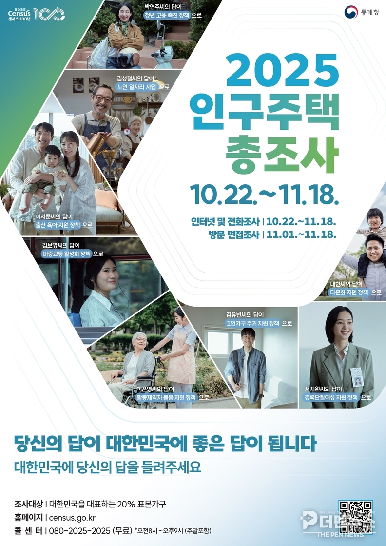 남원시가 ‘2025년 인구주택총조사’ 사전 안내문을 배포하고 있다. 오는 22일부터 비대면 스마트조사가 시작된다.