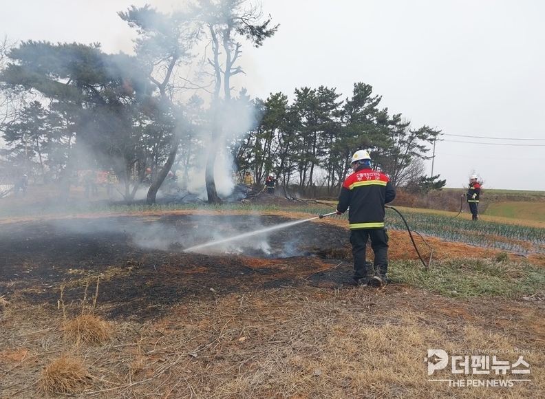 부안군 산불진화대, 가을철 대비 산불 예방을 위해 비상 근무체제에 돌입